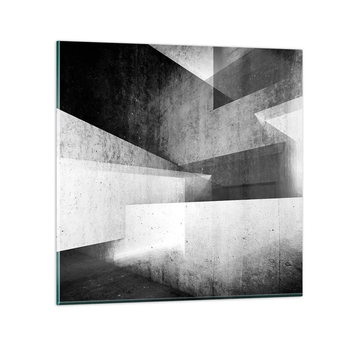 Glastavla - Bild på glas - Rummets struktur - 30x30 cm