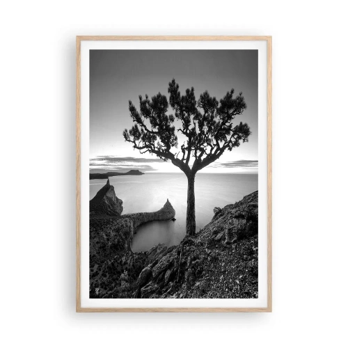 Affisch i ram av ljusek - Ro enda fram till horisonten - 70x100 cm