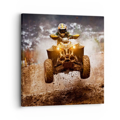 Canvastavla - Bild på duk - No risk no fun - 30x30 cm