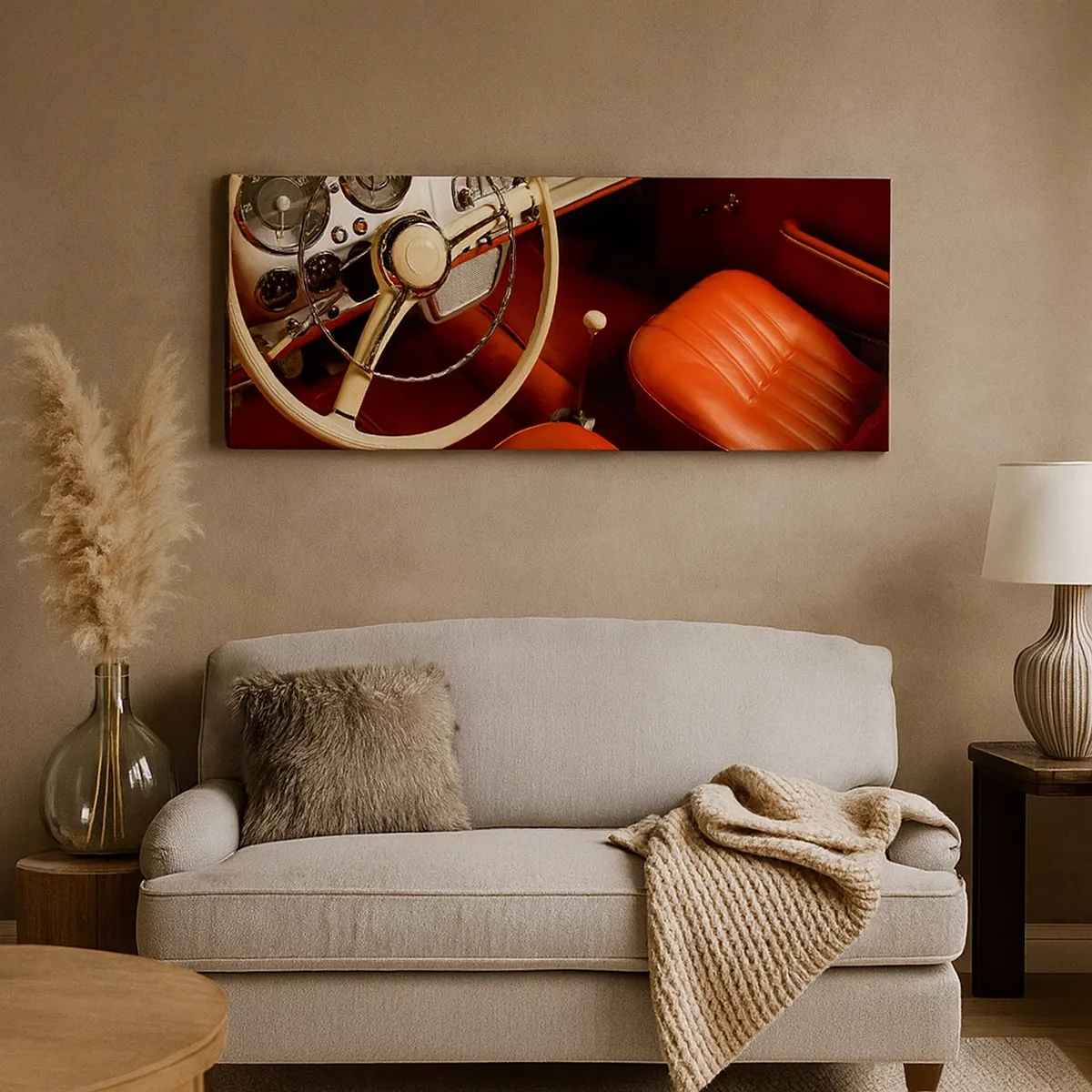 Canvastavla - Bild på duk - Lyx i vintage stil - 30x30 cm