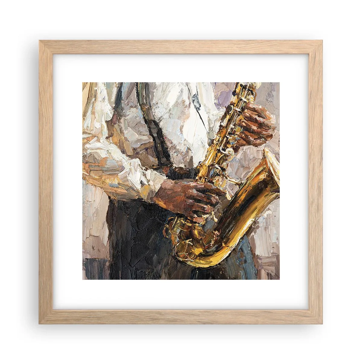 Affisch i ram av ljusek - Dags för solo - 30x30 cm