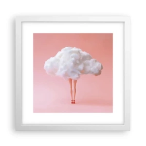 Affisch i vit ram - Söt utfästelse - 30x30 cm