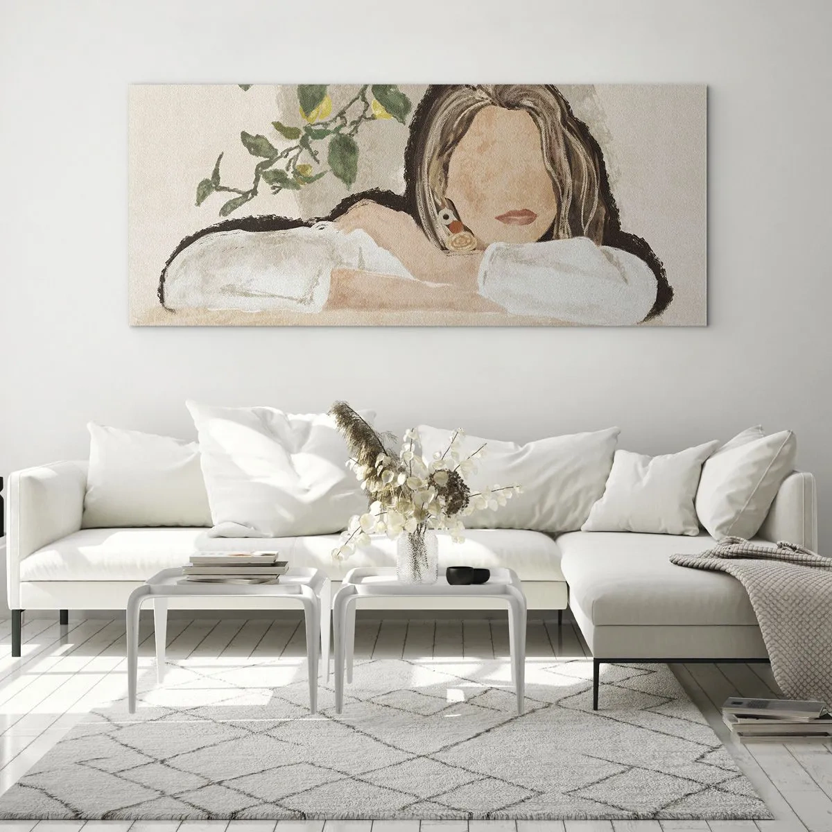 Glastavla - Bild på glas - Sydlig skönhet - 100x40 cm