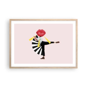 Affisch i ram av ljusek - Surrealistisk pop-art - 70x50 cm