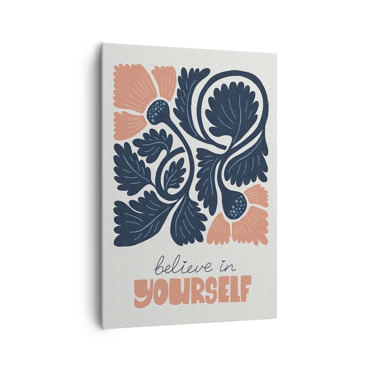 Canvastavla - Bild på duk - Blomma du också - 70x100 cm