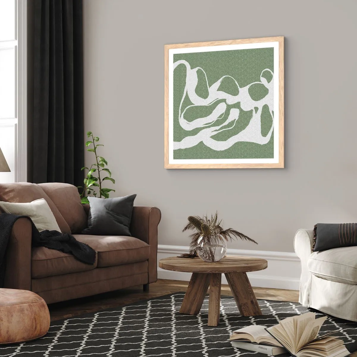 Affisch i ram av ljusek - Rymdens kallelse - 30x30 cm