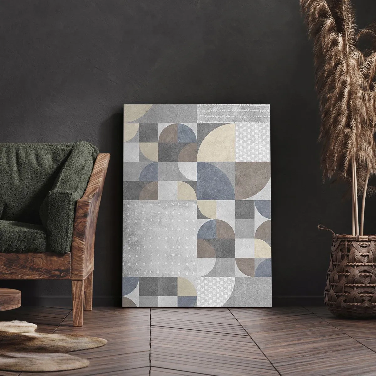 Canvastavla - Bild på duk - Keramisk fantasi - 55x100 cm