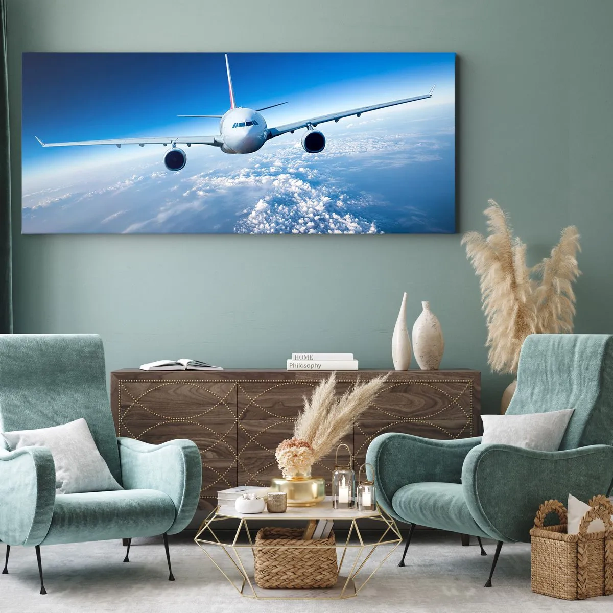 Canvastavla - Bild på duk - Jag flyger för jag vill - 100x40 cm