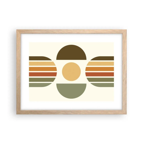 Affisch i ram av ljusek - I jordens färger - 40x30 cm