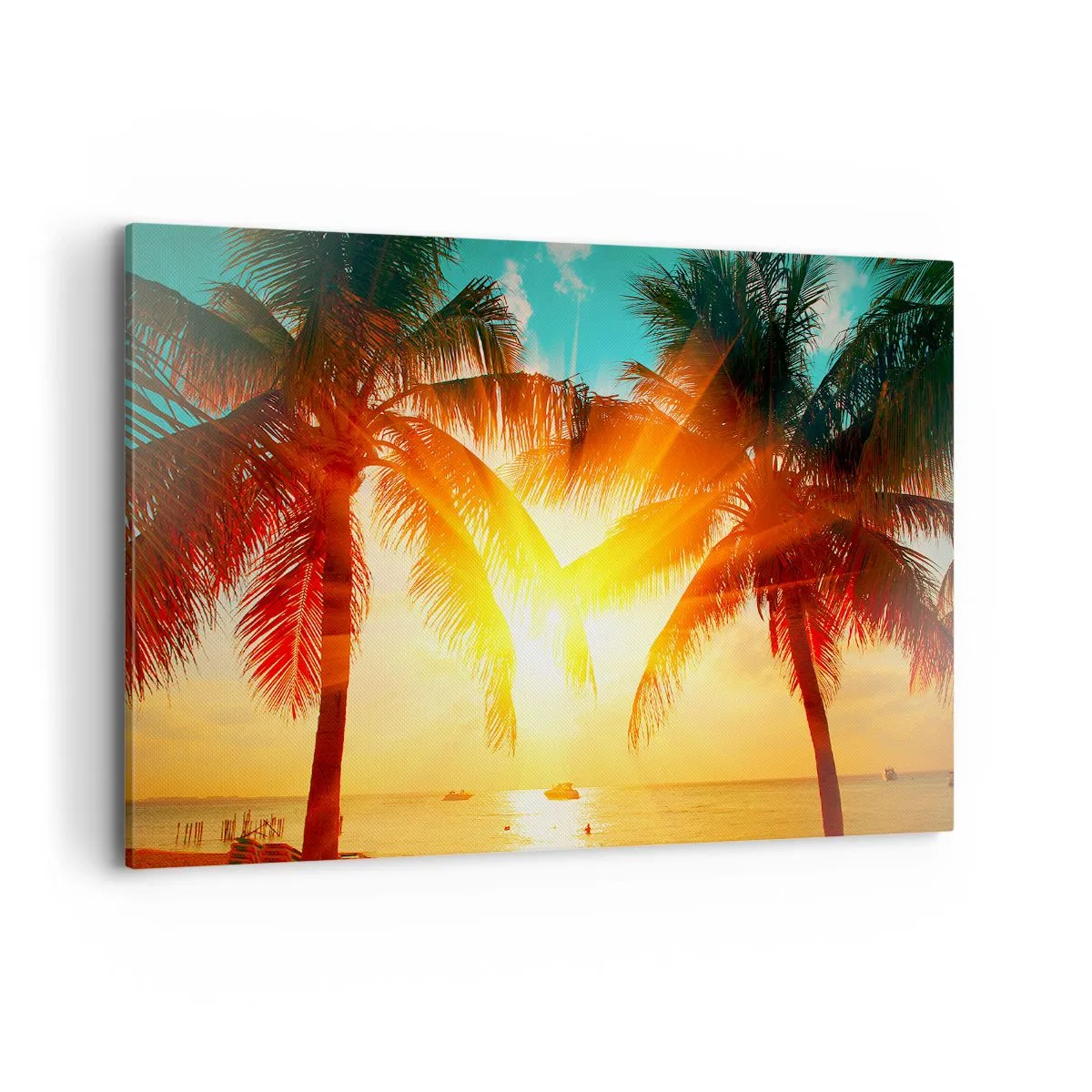 Canvastavla - Bild på duk - Exotisk par - 120x80 cm