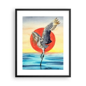 Affisch i svart ram - Dags att gå tillbaka - 40x50 cm