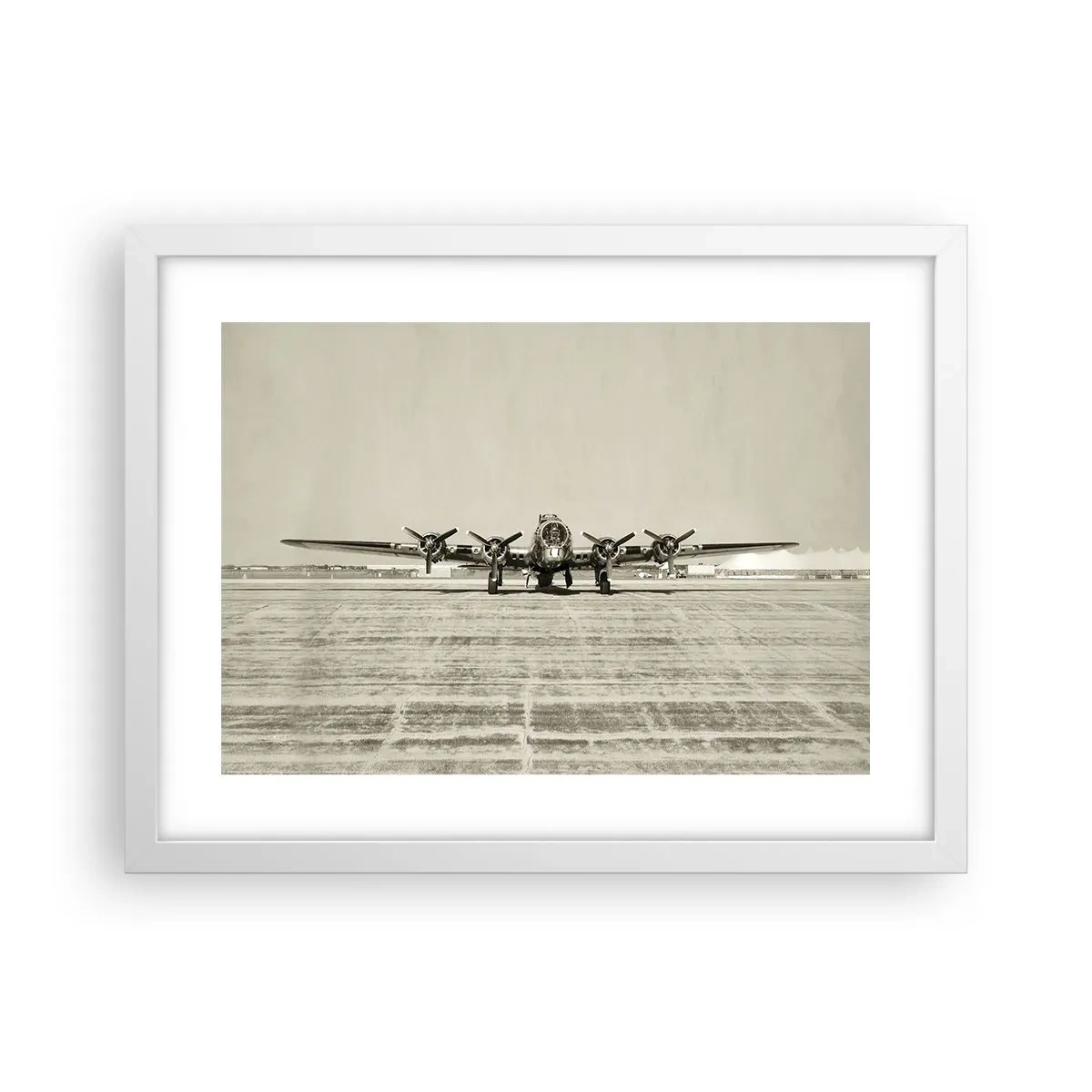 Affisch i vit ram - Redo som vanligt - 40x30 cm