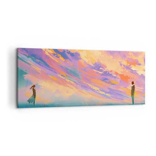 Canvastavla - Bild på duk - Dragkraft - 100x40 cm
