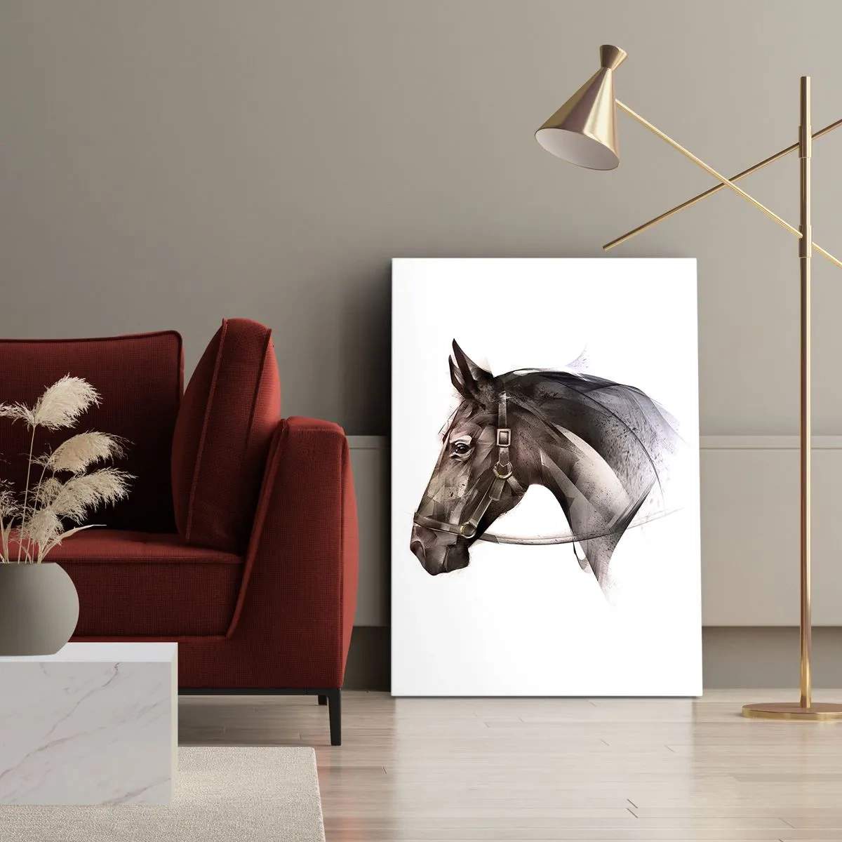 Canvastavla - Bild på duk - Vilken charm - 65x120 cm