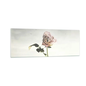 Glastavla - Bild på glas - Vårens välkomst - 140x50 cm