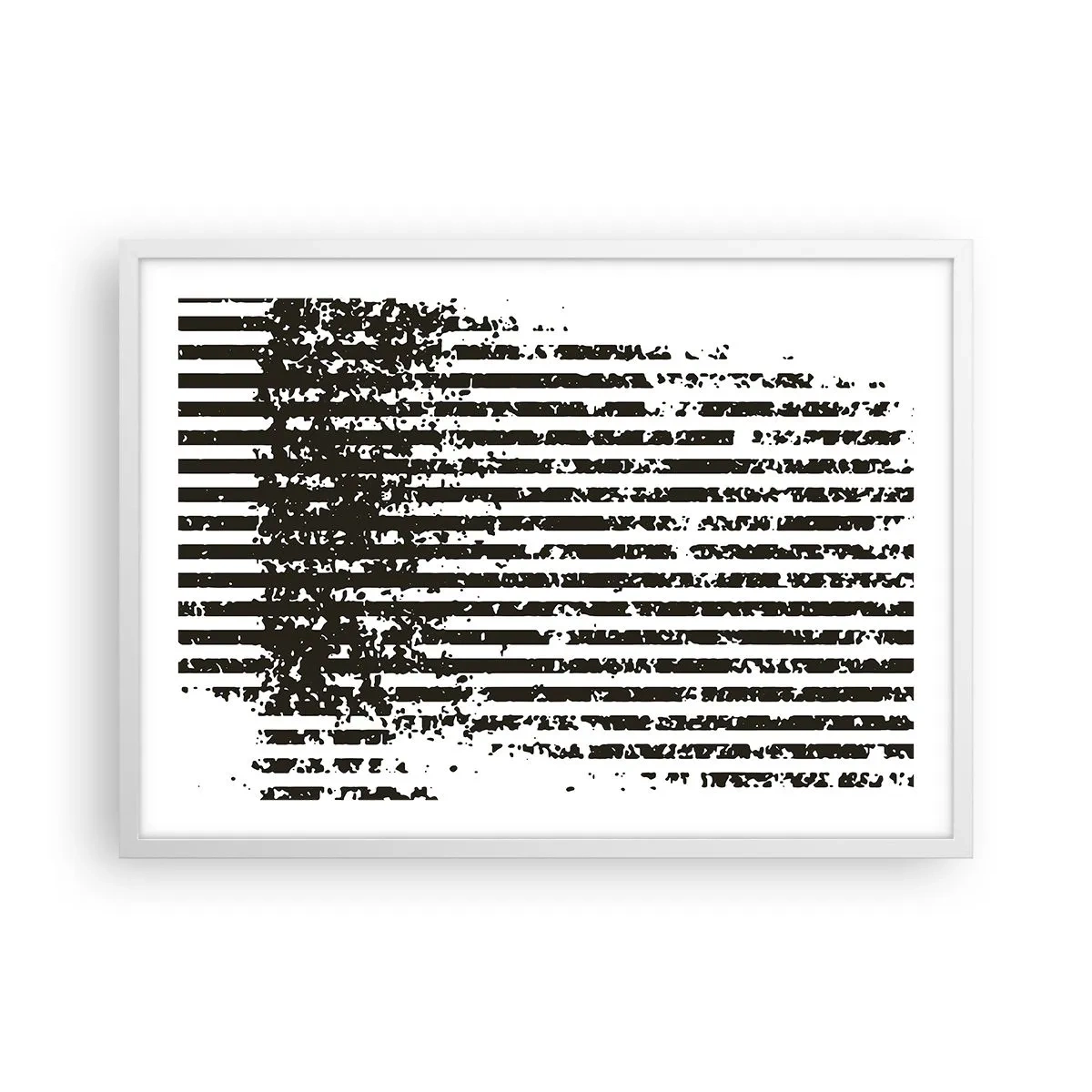 Affisch i vit ram - Rytm och brus - 70x50 cm