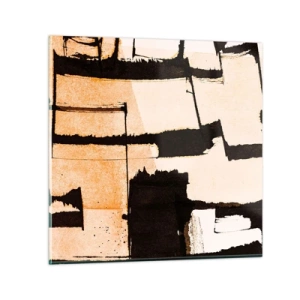 Glastavla - Bild på glas - Ändå ordning - 30x30 cm