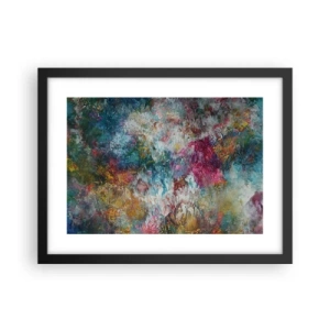 Affisch i svart ram - I full blom - 40x30 cm