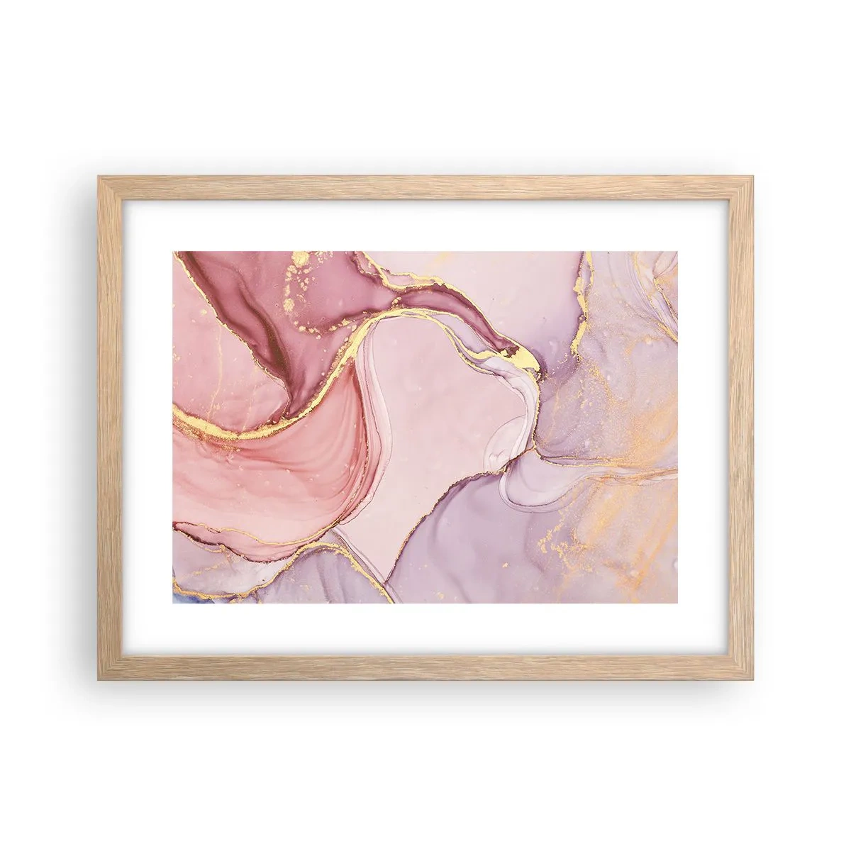 Affisch i ram av ljusek - Färgernas smek - 40x30 cm