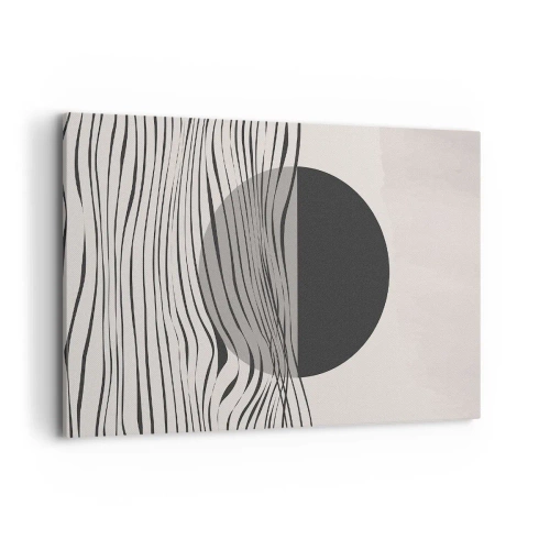 Canvastavla - Bild på duk - Halvdan komposition - 120x80 cm