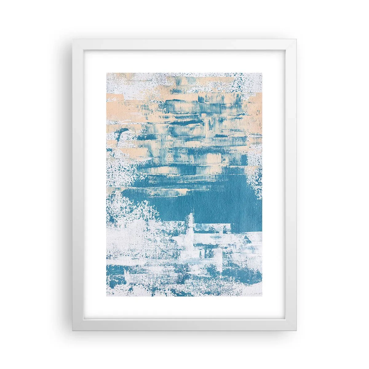 Affisch i vit ram - Genom istapp - 30x40 cm