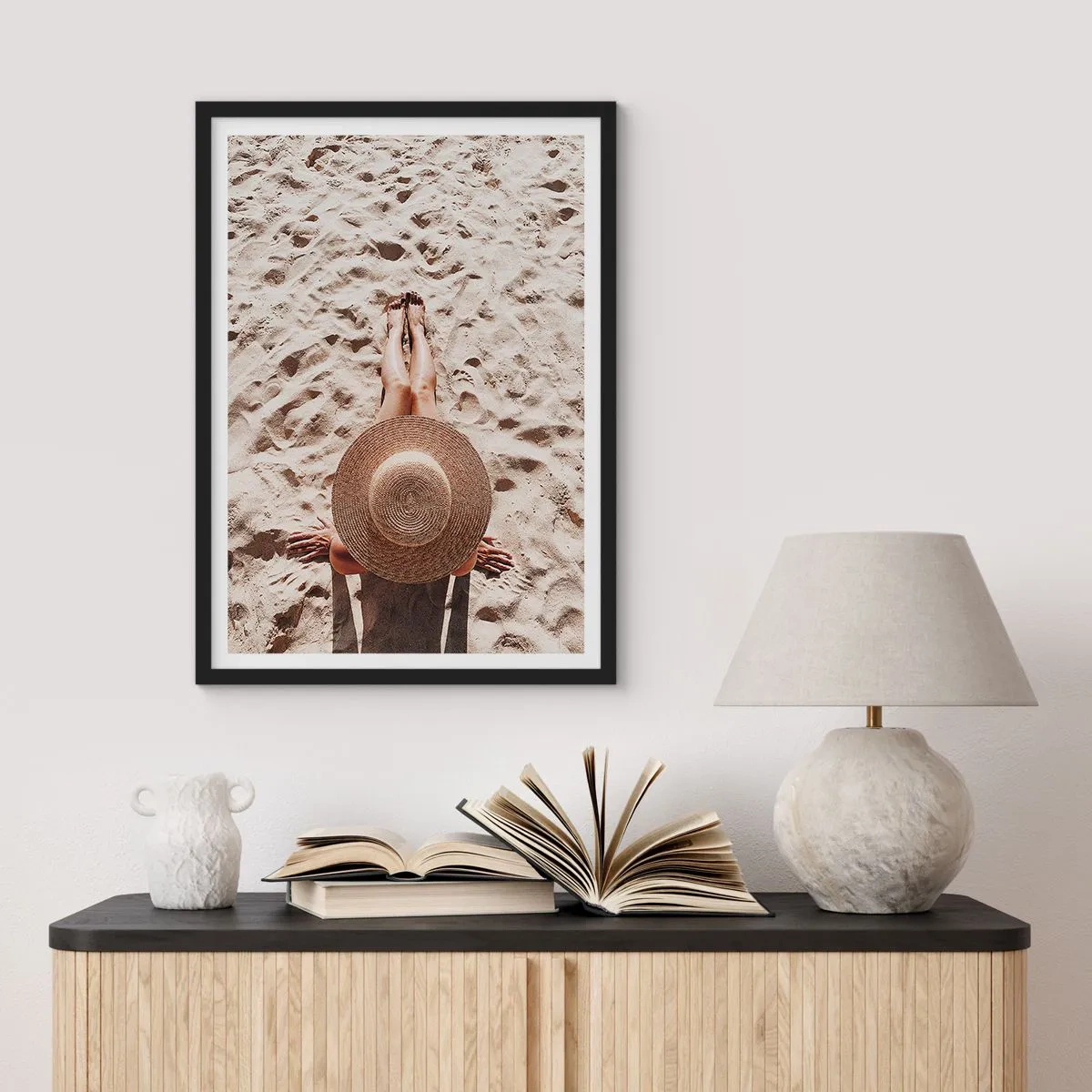 Affisch i svart ram - En drömtid - 70x100 cm