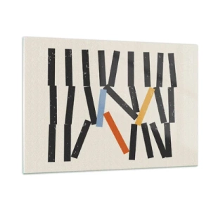 Glastavla - Bild på glas - Domino - komposition - 120x80 cm