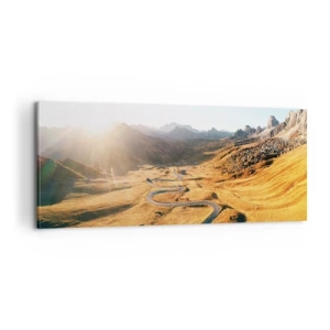 Canvastavla - Bild på duk - I gulddalen - 100x40 cm