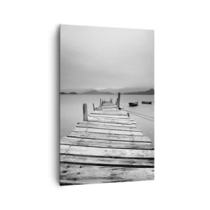 Canvastavla - Bild på duk - Bortom bergen och hav - 80x120 cm