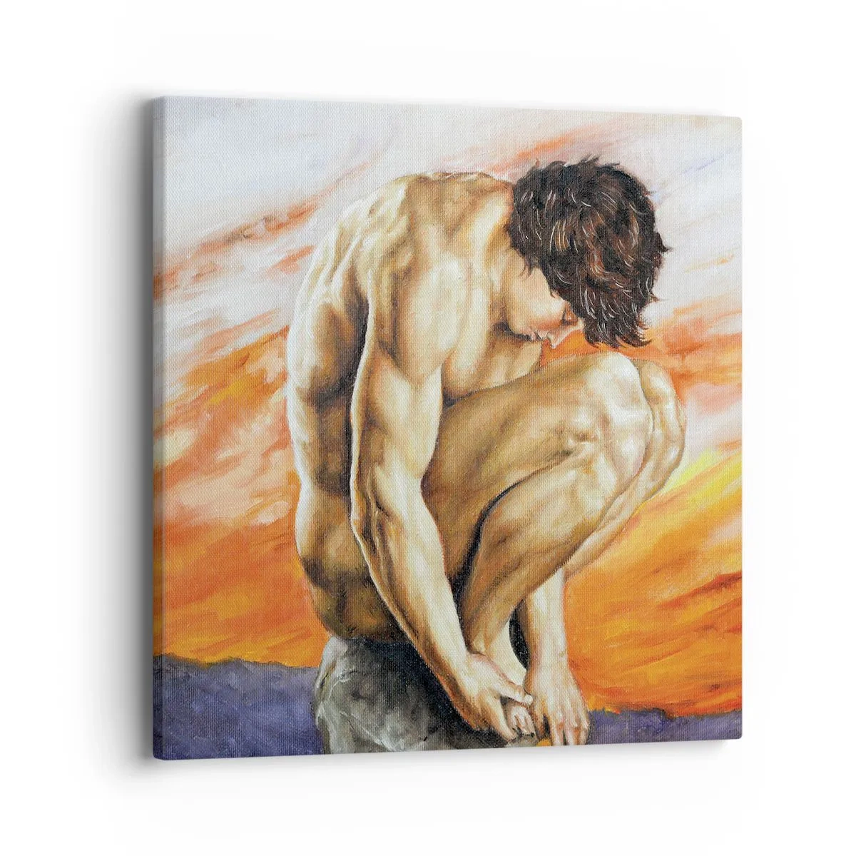 Canvastavla - Bild på duk - Försänkt i sig själv - 40x40 cm