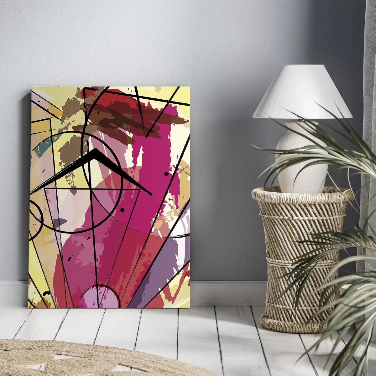 Canvastavla - Bild på duk - Explosion  - 65x120 cm