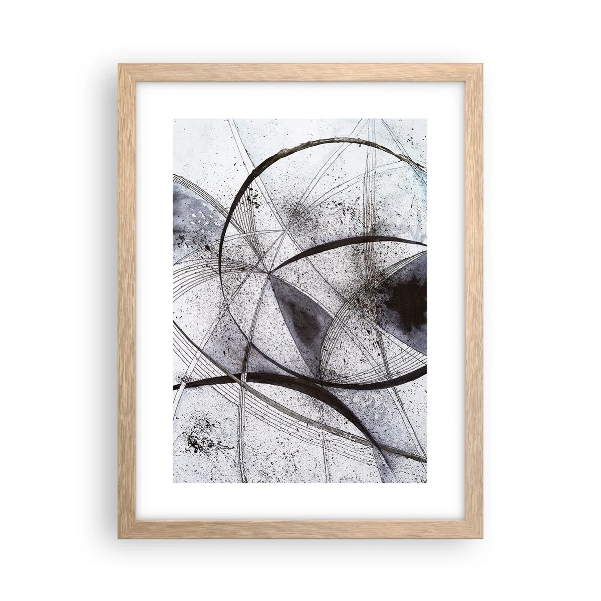Affisch i ram av ljusek - Futuristisk fantasi - 30x40 cm
