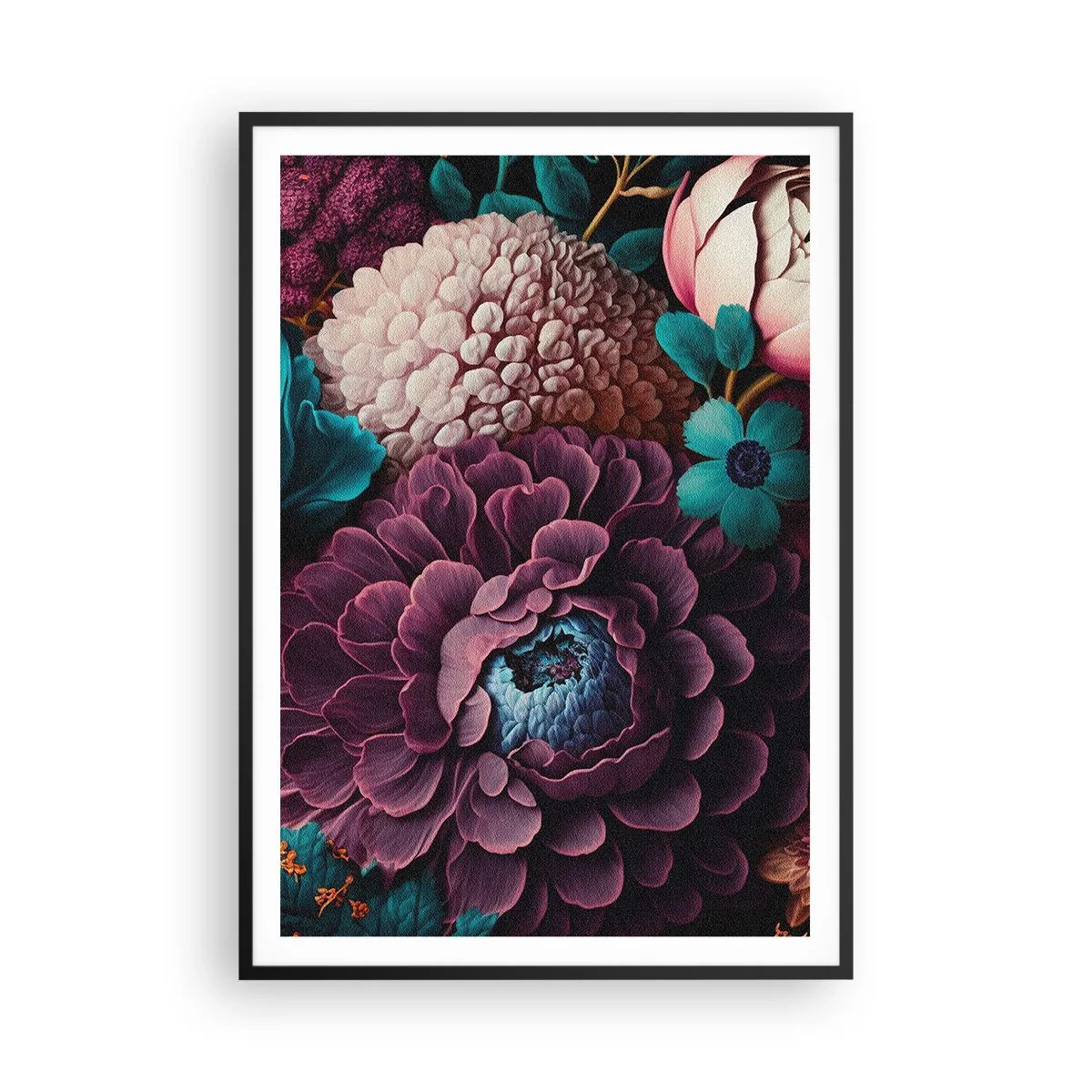 Affisch i svart ram - Natur i överflöd - 70x100 cm