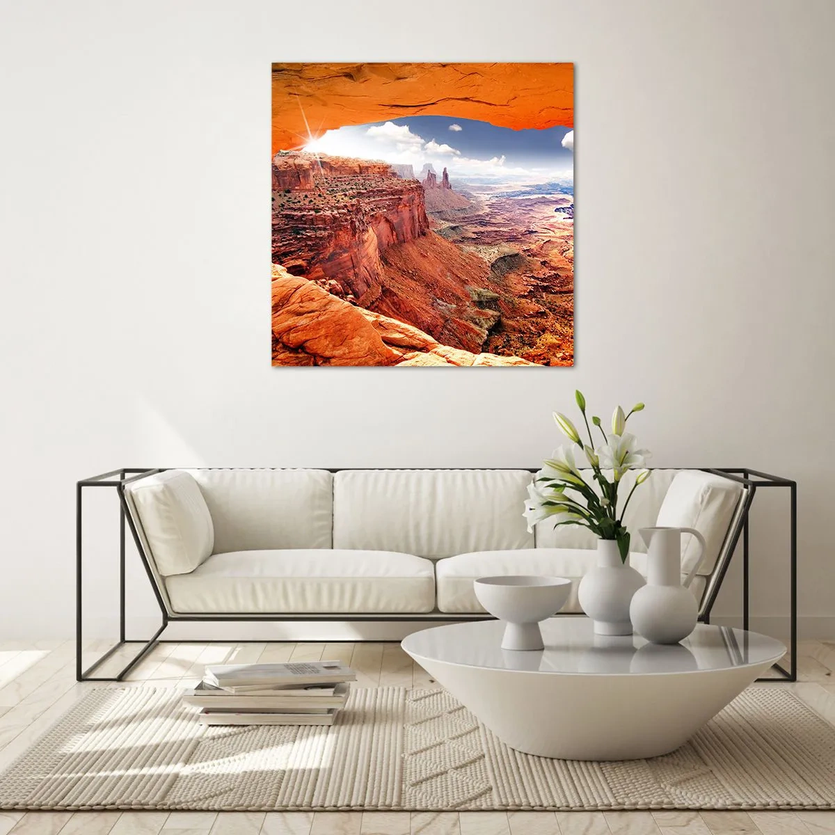 Glastavla - Bild på glas - Skapat av naturen - 40x40 cm