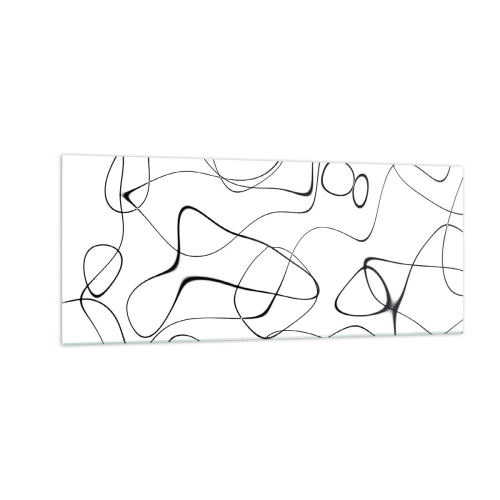 Glastavla - Bild på glas - Livets stigar, ödets tur - 100x40 cm
