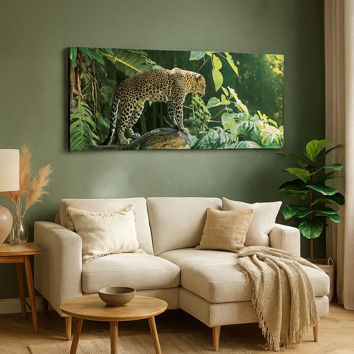 Canvastavla - Bild på duk - På jakt? - 30x30 cm