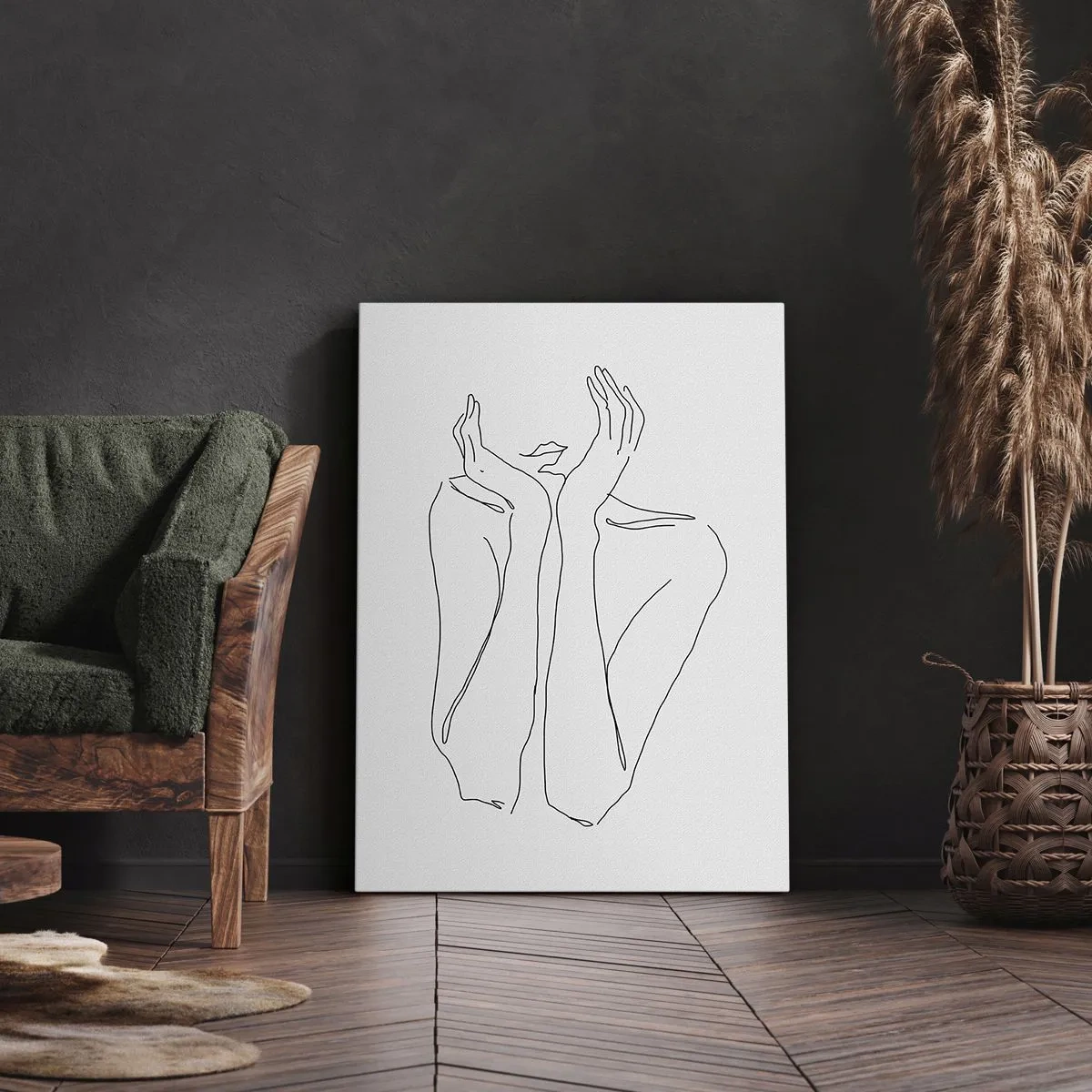 Canvastavla - Bild på duk - Vad flickorna drömmer om - 50x70 cm