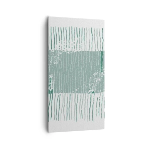 Canvastavla - Bild på duk - Marin abstraktion - 55x100 cm