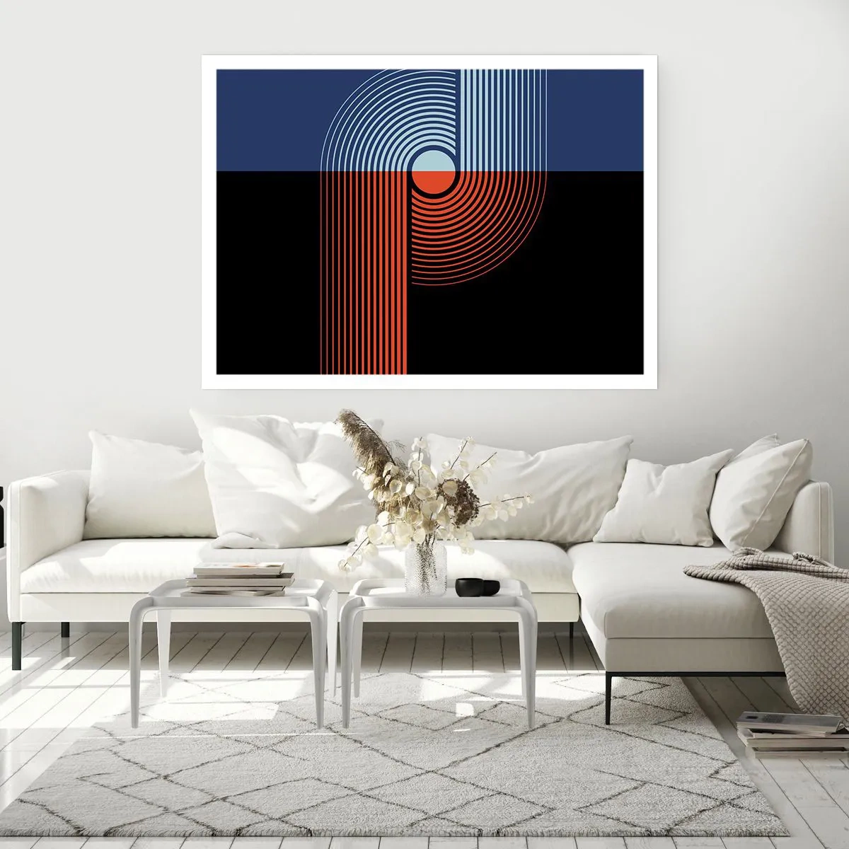 Affisch - I en geometrisk kläm - 40x30 cm