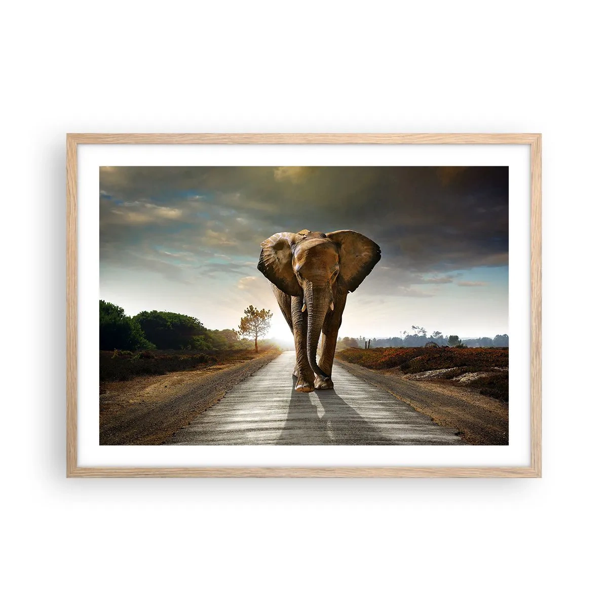 Affisch i ram av ljusek - Inte alls i en porslinsbutik - 70x50 cm