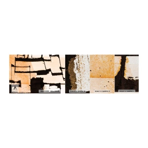 Provbit av fototapet Premium Canvas - Ändå ordning - Abstraktion, Bit, Målning - 100x30 cm