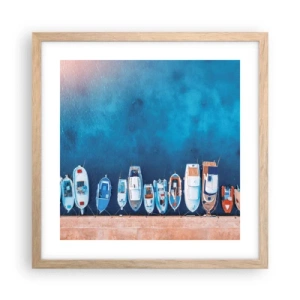 Affisch i ram av ljusek - I en rad - 40x40 cm