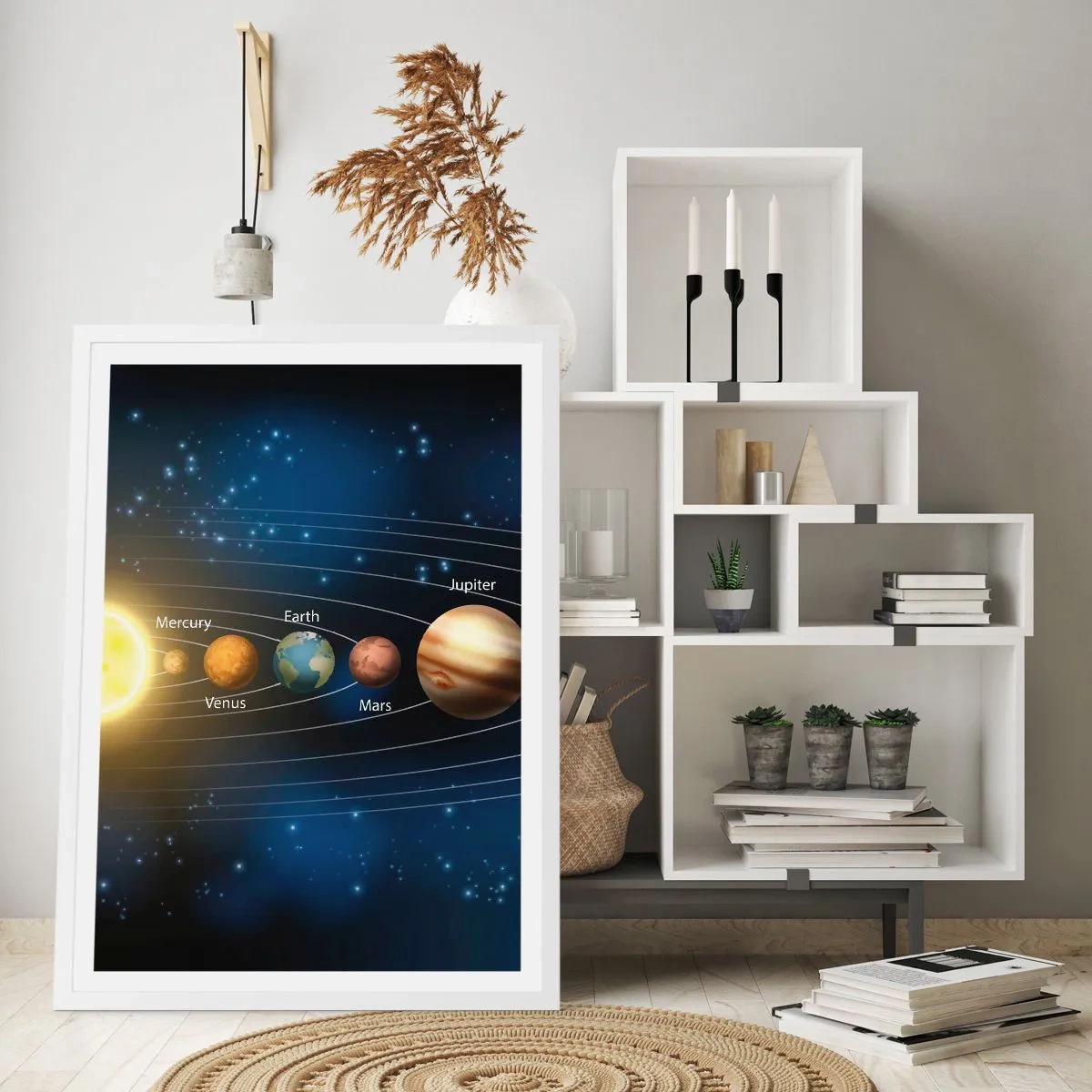 Affisch i vit ram - En av tio - 70x100 cm