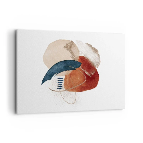 Canvastavla - Bild på duk - Oval komposition - 120x80 cm