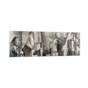 Glastavla - Bild på glas - I ljudrummet - 160x50 cm