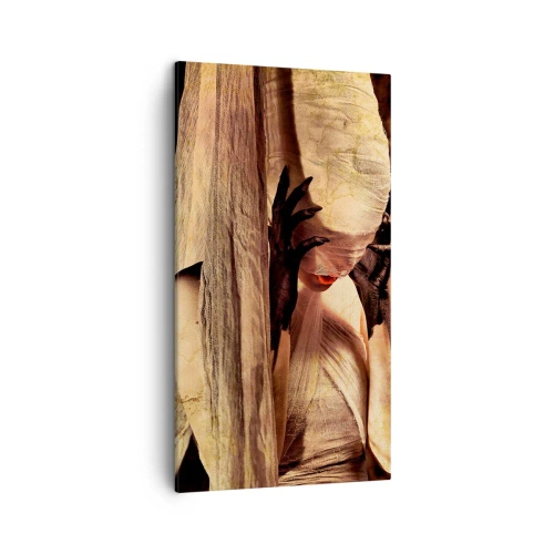 Canvastavla - Bild på duk - Mellan det goda och det onda - 45x80 cm