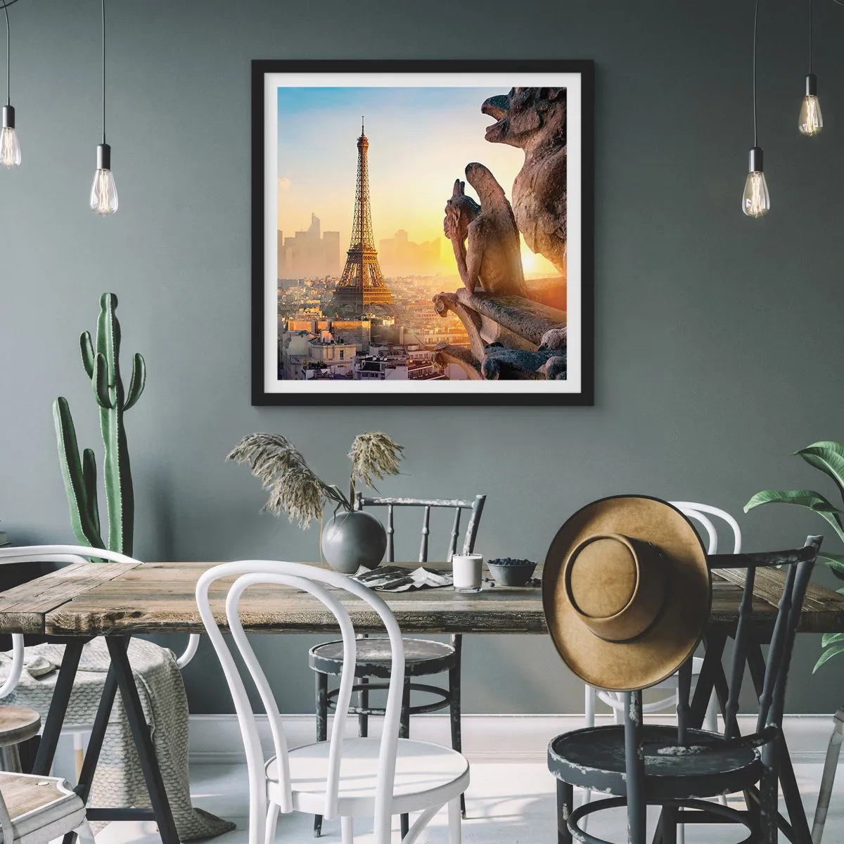 Affisch i svart ram - En hel del har ändrats… - 60x60 cm