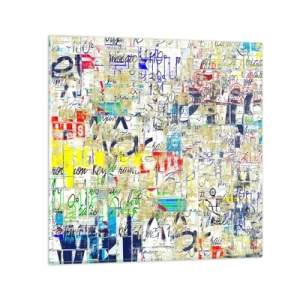 Glastavla - Bild på glas - Helt enkelt gläder ögonen - 70x70 cm