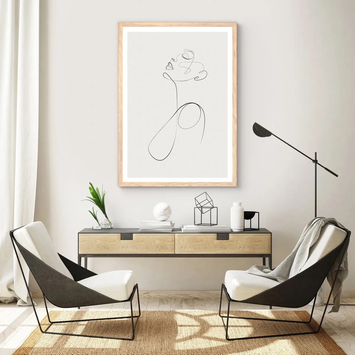 Affisch i ram av ljusek - Förvirrad i drömmarna - 70x100 cm