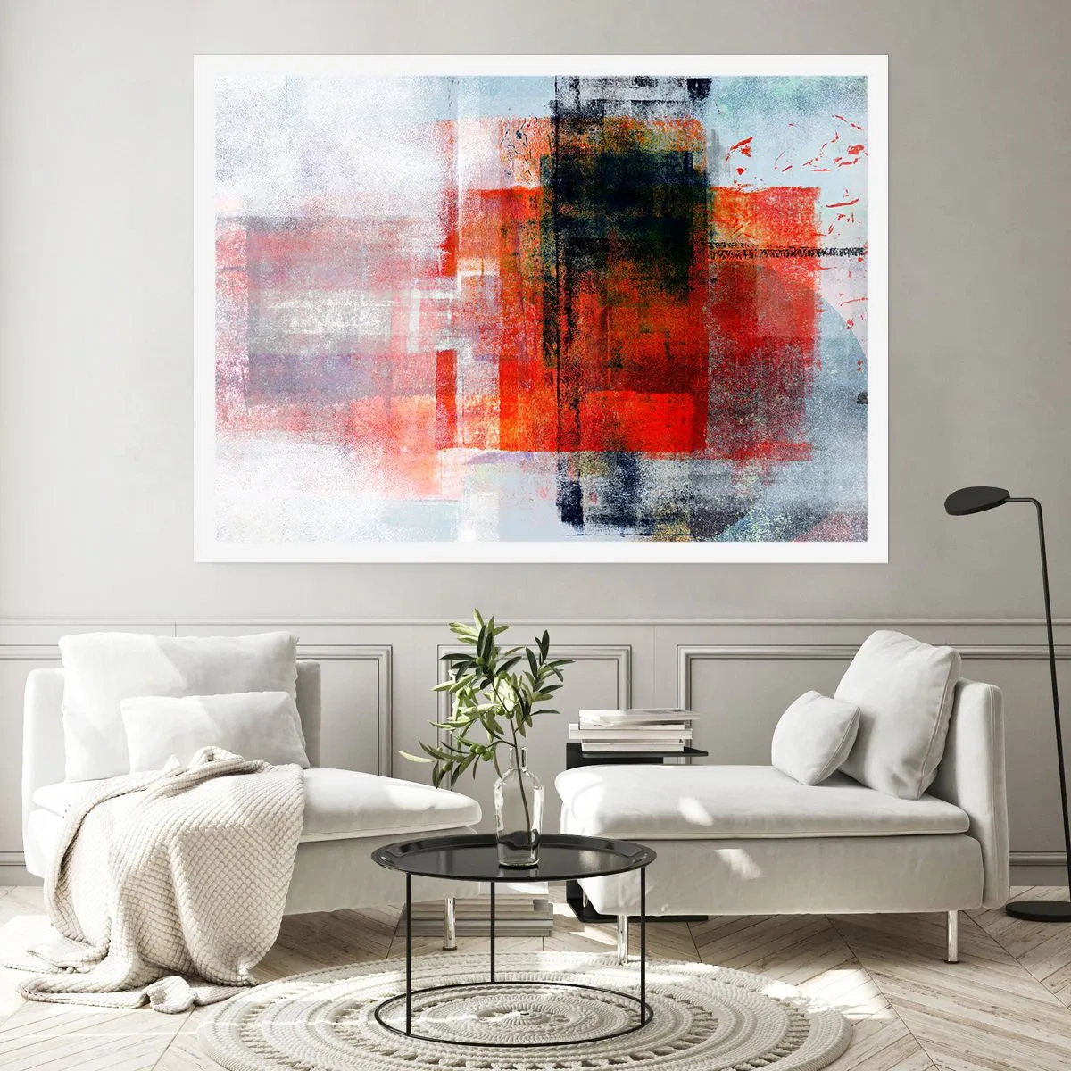 Affisch - Glödande komposition - 100x70 cm